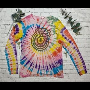 One of a Kind Electric Forest Tie Dye Long Sleeve